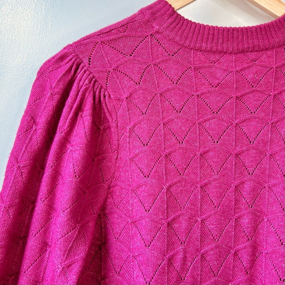 Nwt Frank And Oak Pointelle Sweater Pink